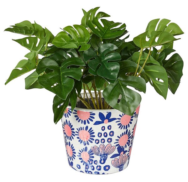 EVERGREEN kaspó, pink-kék virágok Ø14cm