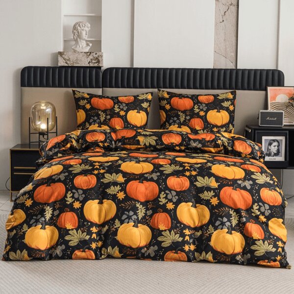 Mikroszálas ágyneműhuzat ORANGE PUMPKINS színes Ágyneműhuzat mérete: 70 x 90 cm | 140 x 200 cm