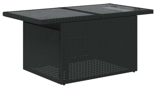 VidaXL Polyrattan Kerti Ülőgarnitúra - 8 részes - Fekete