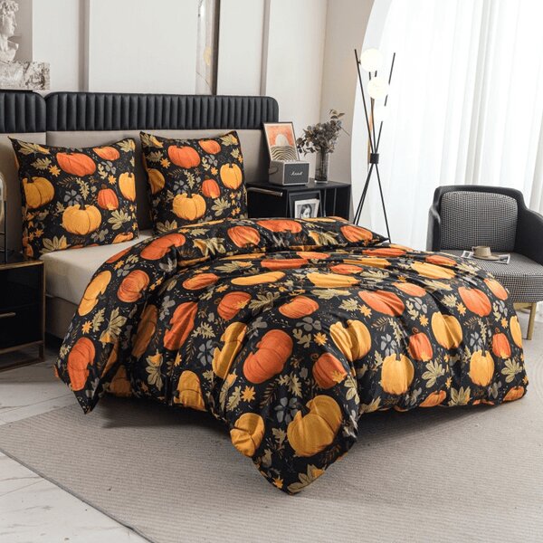 Mikroszálas ágyneműhuzat ORANGE PUMPKINS színes Ágyneműhuzat mérete: 70 x 90 cm | 140 x 200 cm