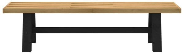 VidaXL Étkező pad NOAIN 160 x 41 x 45 cm Tömör fenyő Természetes