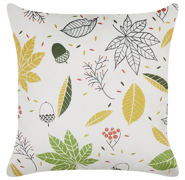 2 db díszpárna MULLEIN Bársony 45 x 45 cm Színes Növénymintás