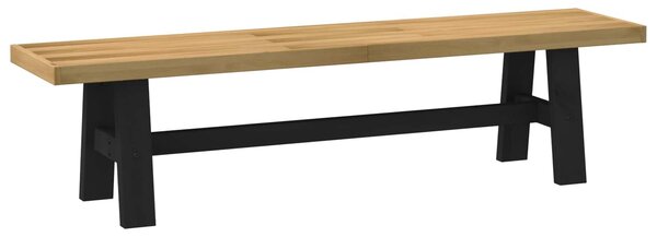 VidaXL Étkező pad NOAIN 160 x 41 x 45 cm Tömör fenyő Természetes