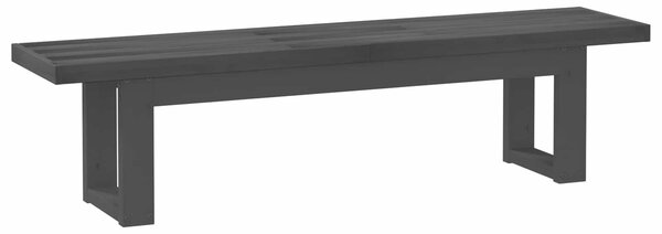 VidaXL Étkező pad NOAIN 160 x 41 x 45 cm Tömör fenyő Fekete