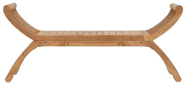 VidaXL Kerti pad 2 -Seater 126 cm Tömör Teakfa Természetes