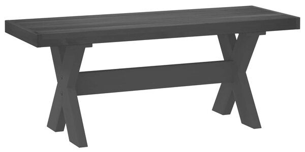 VidaXL Étkező pad NOAIN 120 x 41 x 45 cm Tömör fenyő Fekete