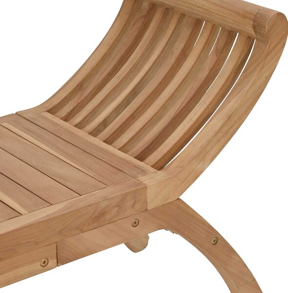 VidaXL Kerti pad 2 -Seater 126 cm Tömör Teakfa Természetes