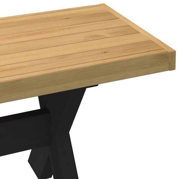 VidaXL Étkező pad NOAIN 120 x 41 x 45 cm Tömör fenyő Természetes