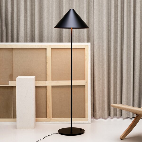 Állólámpa Louis Poulsen, Keglen, dimmable, Fekete, Nappali, Fém, Dizájn