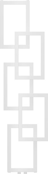 Mexen Grid, dekoratív fürdőszobai radiátor 1360 x 390 mm, 349 W, fehér, W215-1360-390-00-20