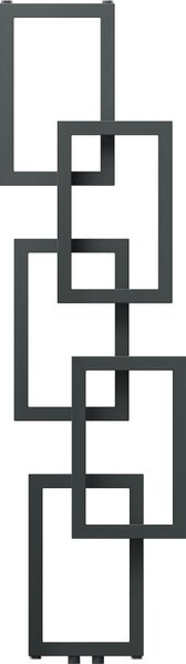 Mexen Grid, dekoratív fürdőszobai radiátor 1360 x 390 mm, 349 W, grafit, W215-1360-390-00-66