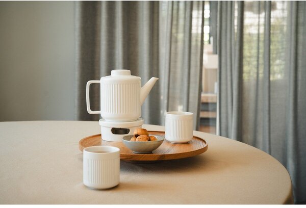 Fehér porcelán teáskanna szűrővel 1,2 l Skagen – Bredemeijer