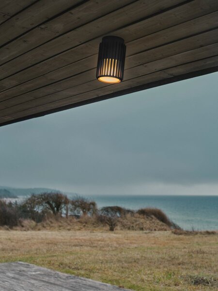 Nordlux modern skandináv kültéri mennyezeti lámpa aludra fekete nor2118006203 IP54