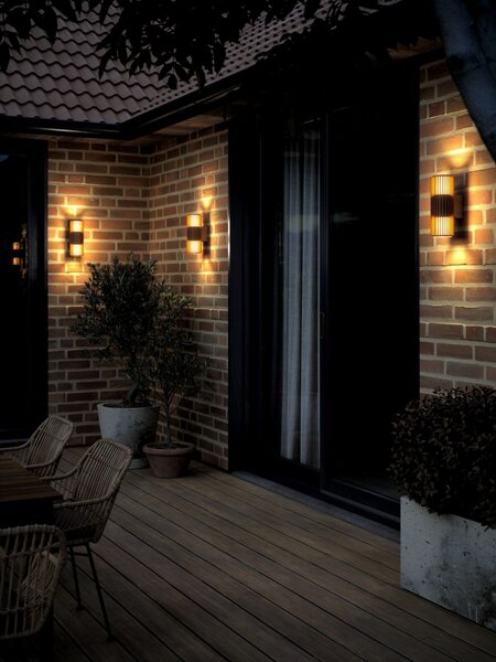 Nordlux modern skandináv kültéri fali lámpa aludra barna nor2418121261 IP54