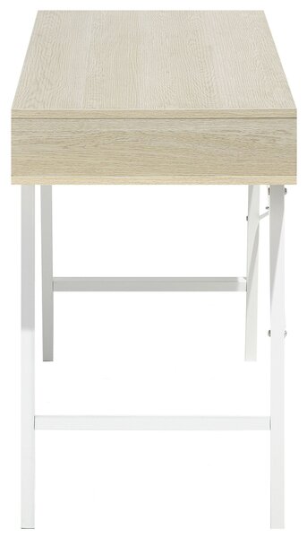 Íróasztal CLARITA Világosbarna 120 cm 48 cm fiókokkal