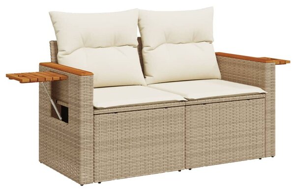 VidaXL Polyrattan Kerti Ülőgarnitúra - 8 részes - Bézs