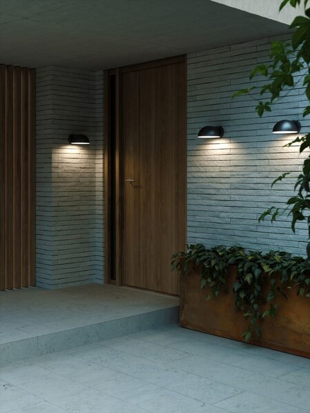 Nordlux modern skandináv kültéri fali lámpa clarso fekete nor2418211003 IP44