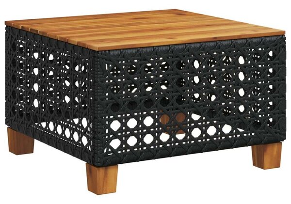 VidaXL Polyrattan Kerti Ülőgarnitúra - 9 részes - Fekete