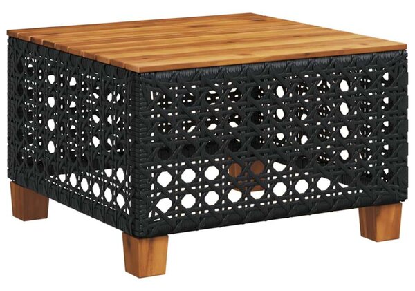 VidaXL Polyrattan Kerti Ülőgarnitúra - 7 részes - Fekete