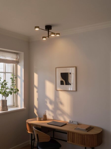 Nordlux modern mennyezeti lámpa clyde fekete nor2412260103