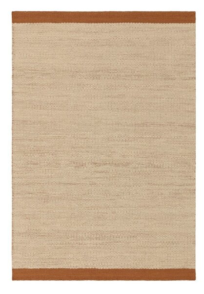 Krémszínű-terrakotta színű kézi szövésű gyapjú szőnyeg 160x230 cm Lima Rust – Asiatic Carpets