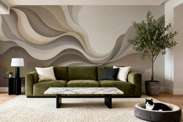 Fotótapéta Sima, elegáns hullámok, Fotótapéta absztrakt, w05245v1 : Uwalls.hu