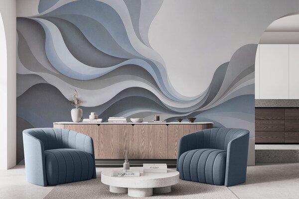 Fotótapéta Sima, elegáns hullámok, Fotótapéta absztrakt, w05245v2 : Uwalls.hu