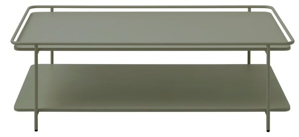Zöld fém dohányzóasztal 55x110 cm Yuba – Unique Furniture