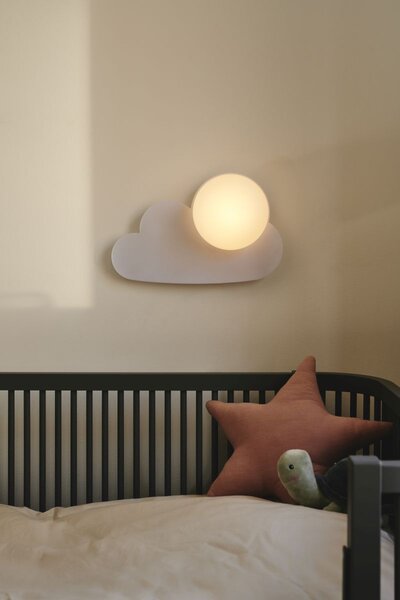 Nordlux gyermek fali lámpa skykucloud fehér nor2312971001