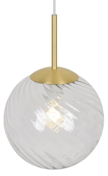 Nordlux modern függeszték chisell sárgaréz átlátszó nor2312073035