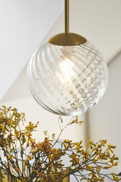 Nordlux modern függeszték chisell sárgaréz átlátszó nor2312073035