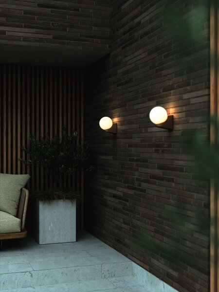 Nordlux modern kültéri fali lámpa hayley fehér barna nor2318131061 IP44
