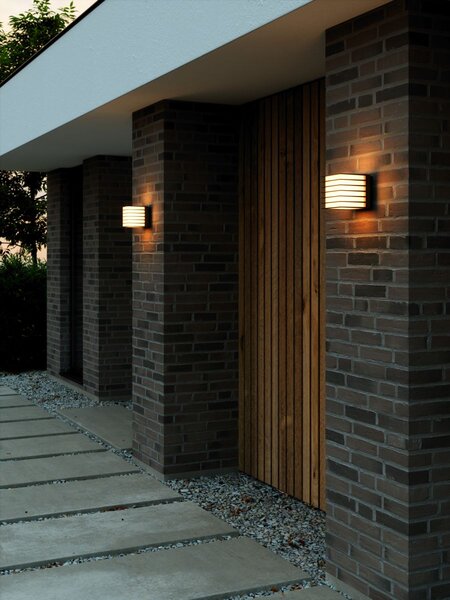 Nordlux modern kültéri fali lámpa fluctus fehér fekete nor2318211003 IP44