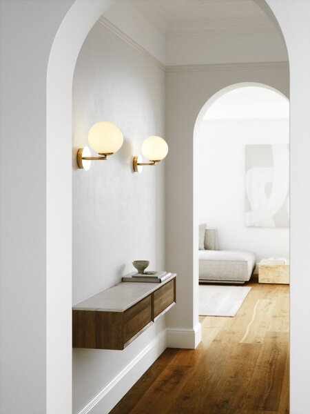 Nordlux modern fali lámpa shapes fehér sárgaréz nor2320321035