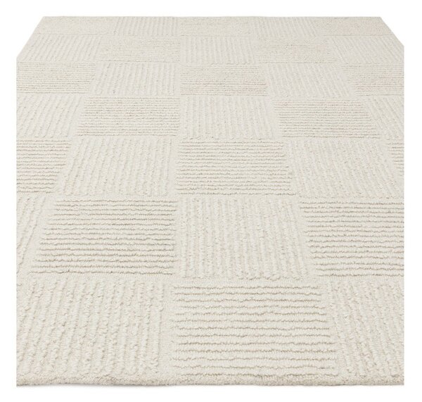 Elefántcsont színű kézi szövésű gyapjú szőnyeg 120x170 cm Zennith Grid – Asiatic Carpets