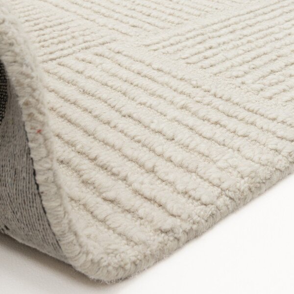 Elefántcsont színű kézi szövésű gyapjú szőnyeg 120x170 cm Zennith Grid – Asiatic Carpets