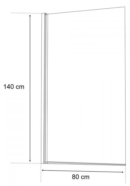 Eva 80x140 cm kádparaván