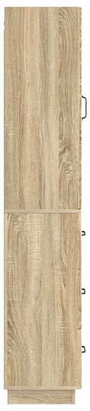 VidaXL Szekrény szett 2 db 33 x 34,5 x 87 cm Szerelt Fa Sonoma Tölgy