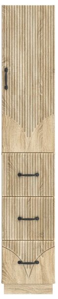 VidaXL Szekrény szett 2 db 33 x 34,5 x 87 cm Szerelt Fa Sonoma Tölgy