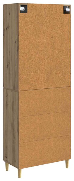 VidaXL Szekrény szett 2 db 66 x 34,5 x 90 cm Szerelt Fa Kézműves Tölgy