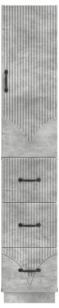 VidaXL Szekrény szett 2 db 33 x 34,5 x 87 cm Szerelt Fa Betonszürke