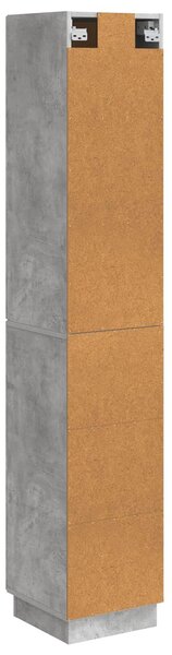 VidaXL Szekrény szett 2 db 33 x 34,5 x 87 cm Szerelt Fa Betonszürke