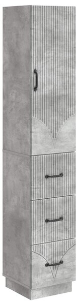 VidaXL Szekrény szett 2 db 33 x 34,5 x 87 cm Szerelt Fa Betonszürke