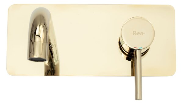 Rea VIVA L. GOLD + Doboz - Rejtett mosdó csaptelep, iBox, arany, REA-B6251
