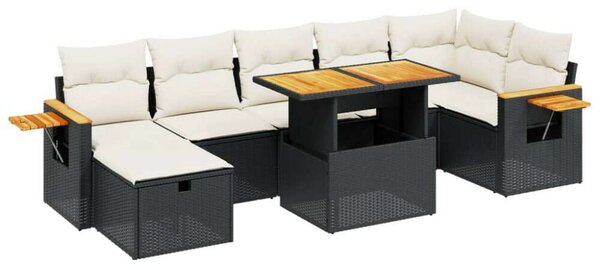 VidaXL Polyrattan Kerti Ülőgarnitúra - 8 részes