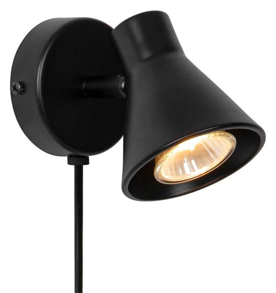 Nordlux modern skandináv fali lámpa eik matt fekete nor45761003