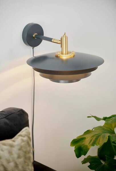 Nordlux modern skandináv fali lámpa bretagne szürke nor2213471010
