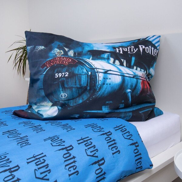 Egyszemélyes pamut gyerek ágyneműhuzat 140x200 cm Harry Potter "Hogwarts Express" – Jerry Fabrics