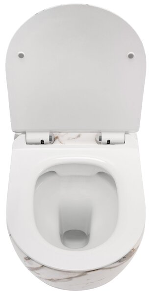 REA - Carlos Slim Lava fali WC csésze matt ülőfelülettel, kőutánzattal, REA-C8004