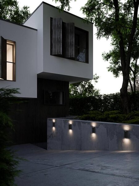 Nordlux modern kültéri fali lámpa asbol fekete nor84971003 IP44